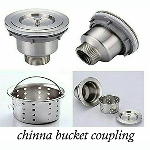 Stainless steel basket sink waste coupling