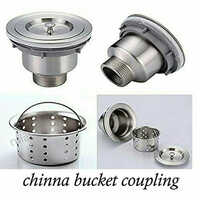 Stainless Steel Basket Sink Waste Coupling - Color: Silver