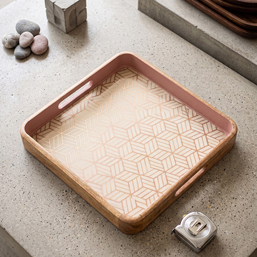 02_Wooden Tray With Enamel Finish