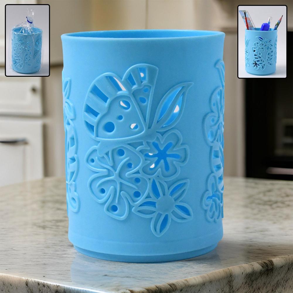 Pen Holder Office Desk Plastic Mesh Pen Stand (1 Pc) - Application: As Per Product Requirement