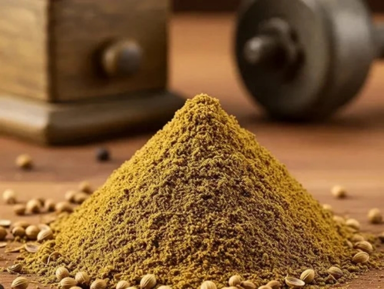 Organic Coriander Powder - Color: Light Brown To Yellowish-Brown