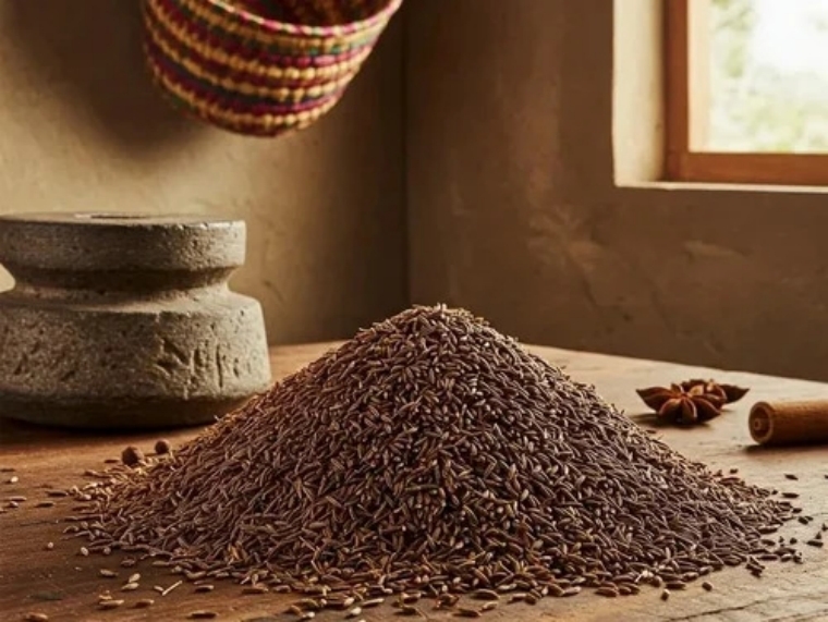 Organic Cumin Seeds - Color: Brownish-Yellow