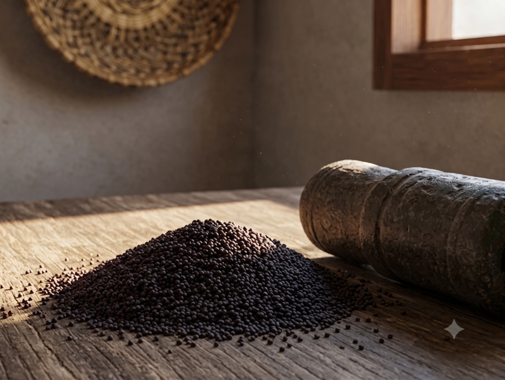 Organic Mustard Seeds - Color: Black-Brown