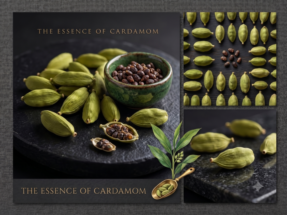 Premium Green Cardamom - Flavor: Fresh