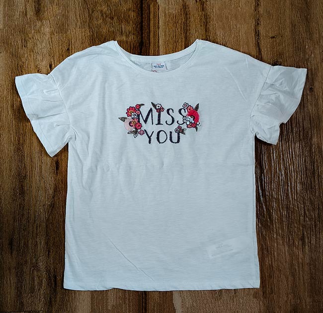 TAPE 'A L' OEIL Girls Applique Top