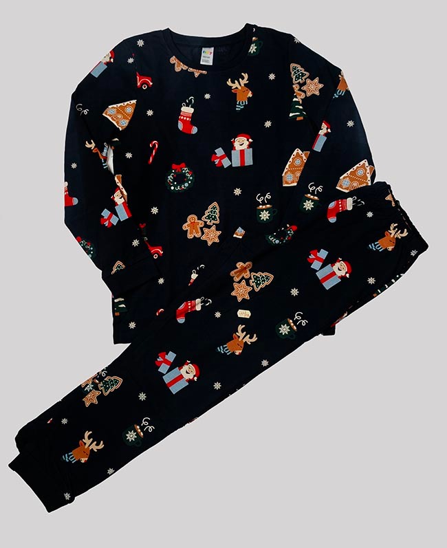 G22300 | Girls Printed Pyjama Sets Christmas