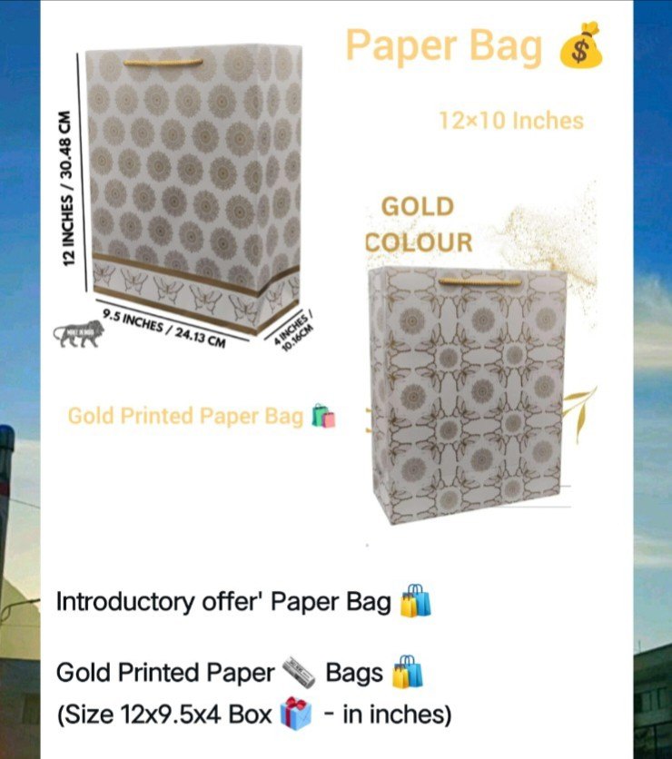 Gold Printed Paper