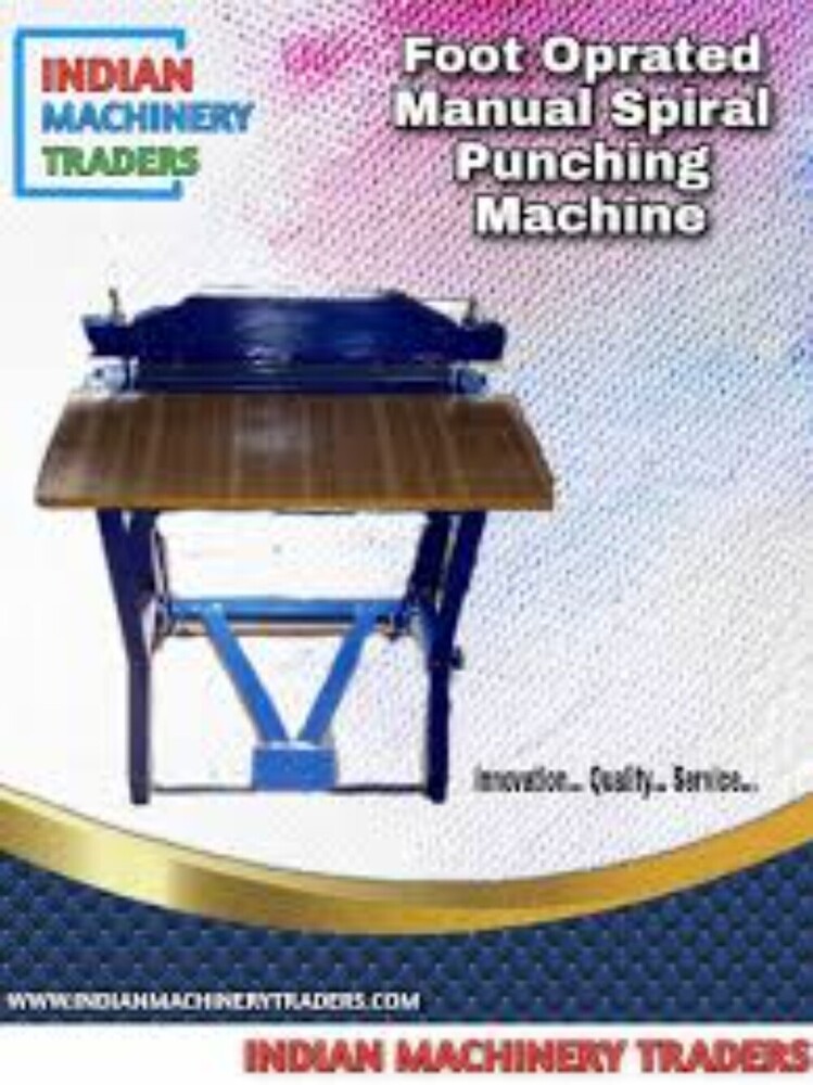 18 Inch Foot Operated Manual Spiral Punching Machine