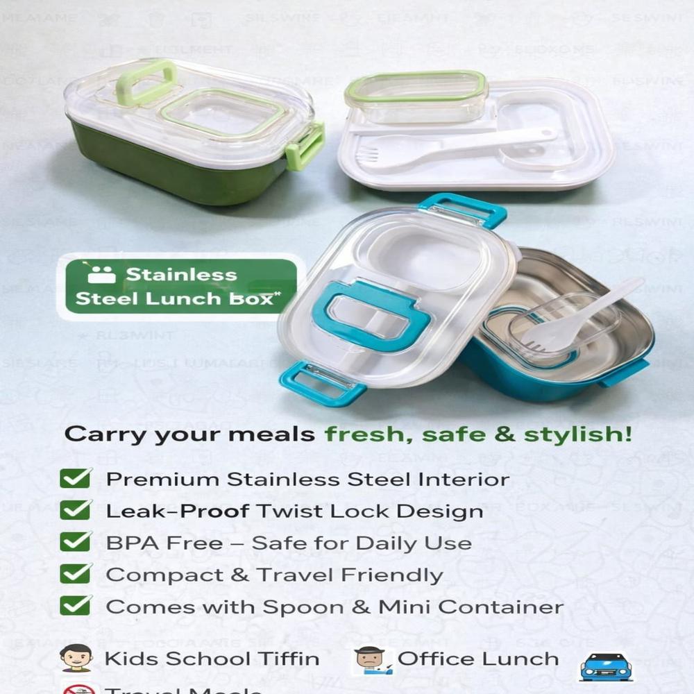 Twist Stainless Steel Lunch Box