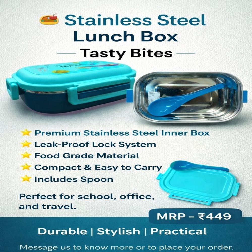 Tasty Bites Stainless steel lunch box