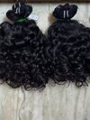 curly weft hair
