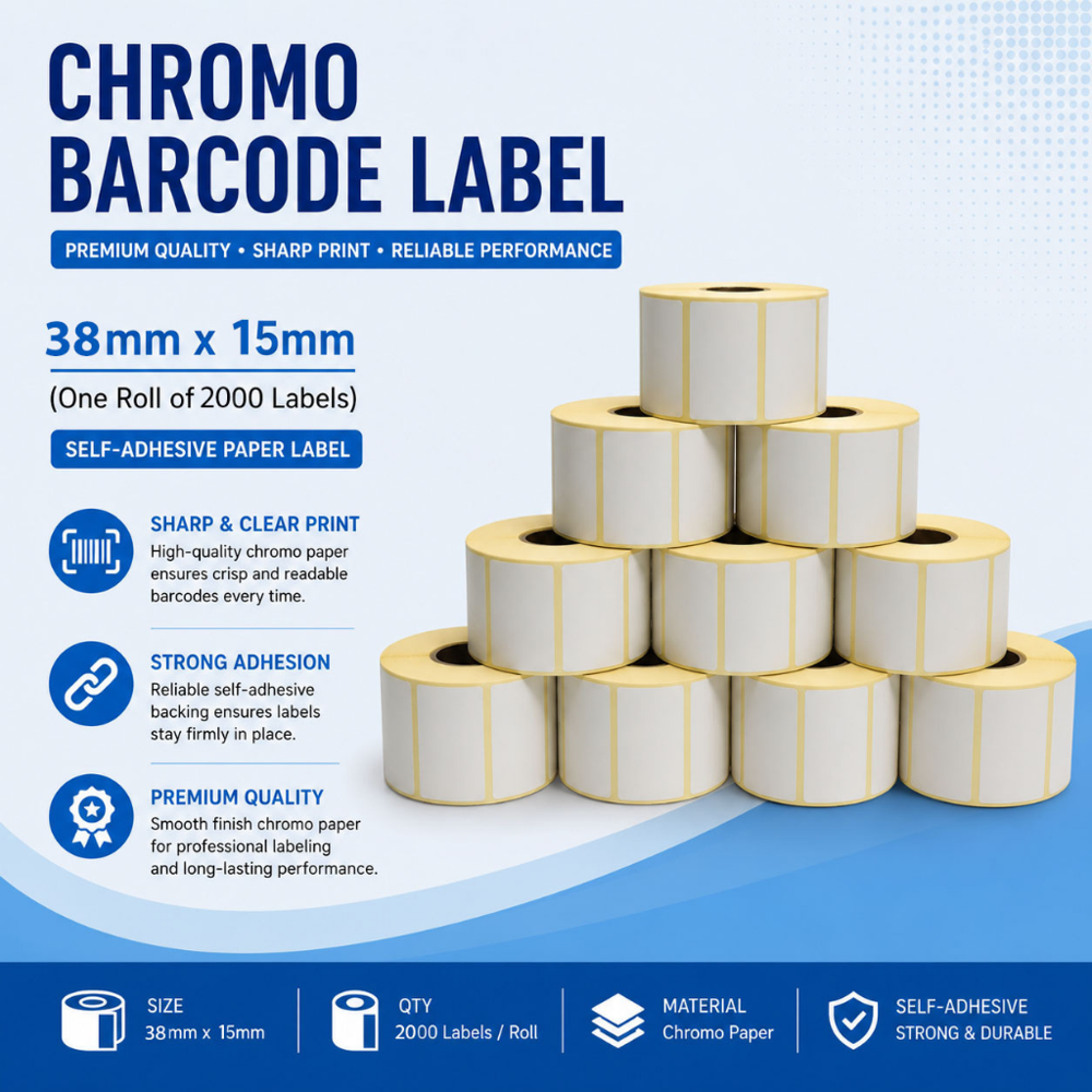 Chromo Barcode Labels Roll