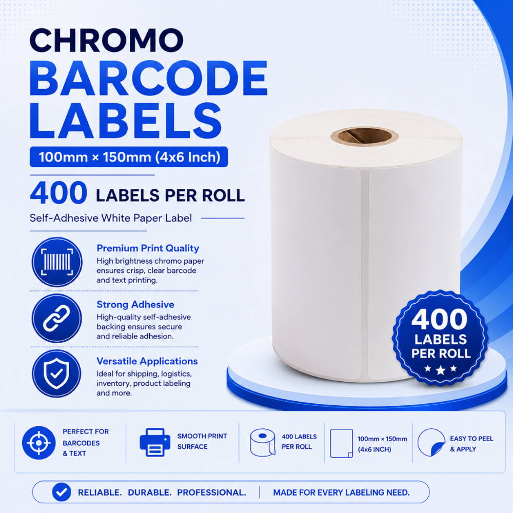 Chromo Barcode Labels Roll