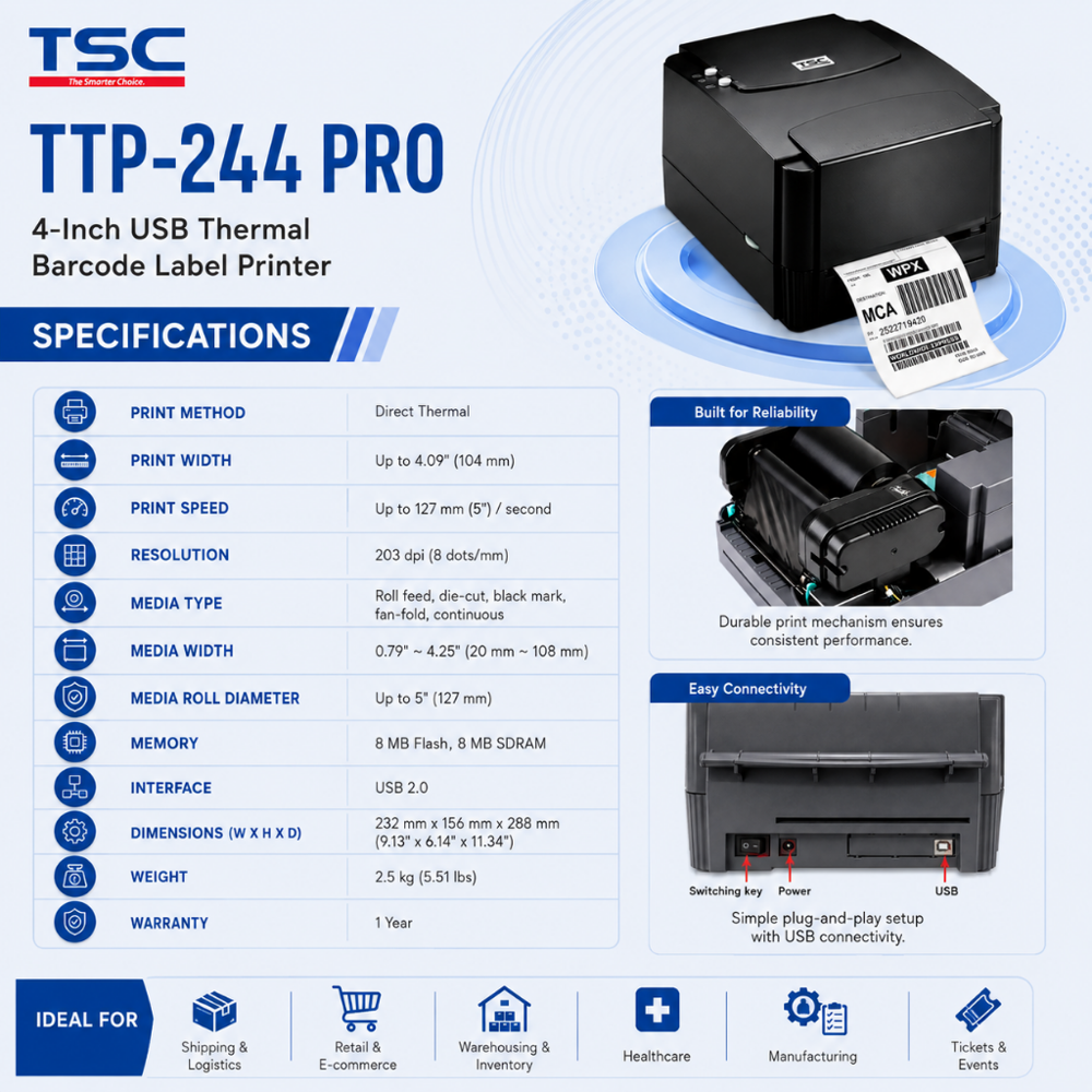 TSC TTP-244 PRO 4-Inch