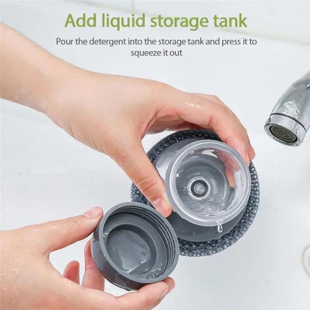 Soap Dispensing Dish Brush (1 Pc): Palm Brush, Kitchen Cleaning - Application: As Per Product Requirement