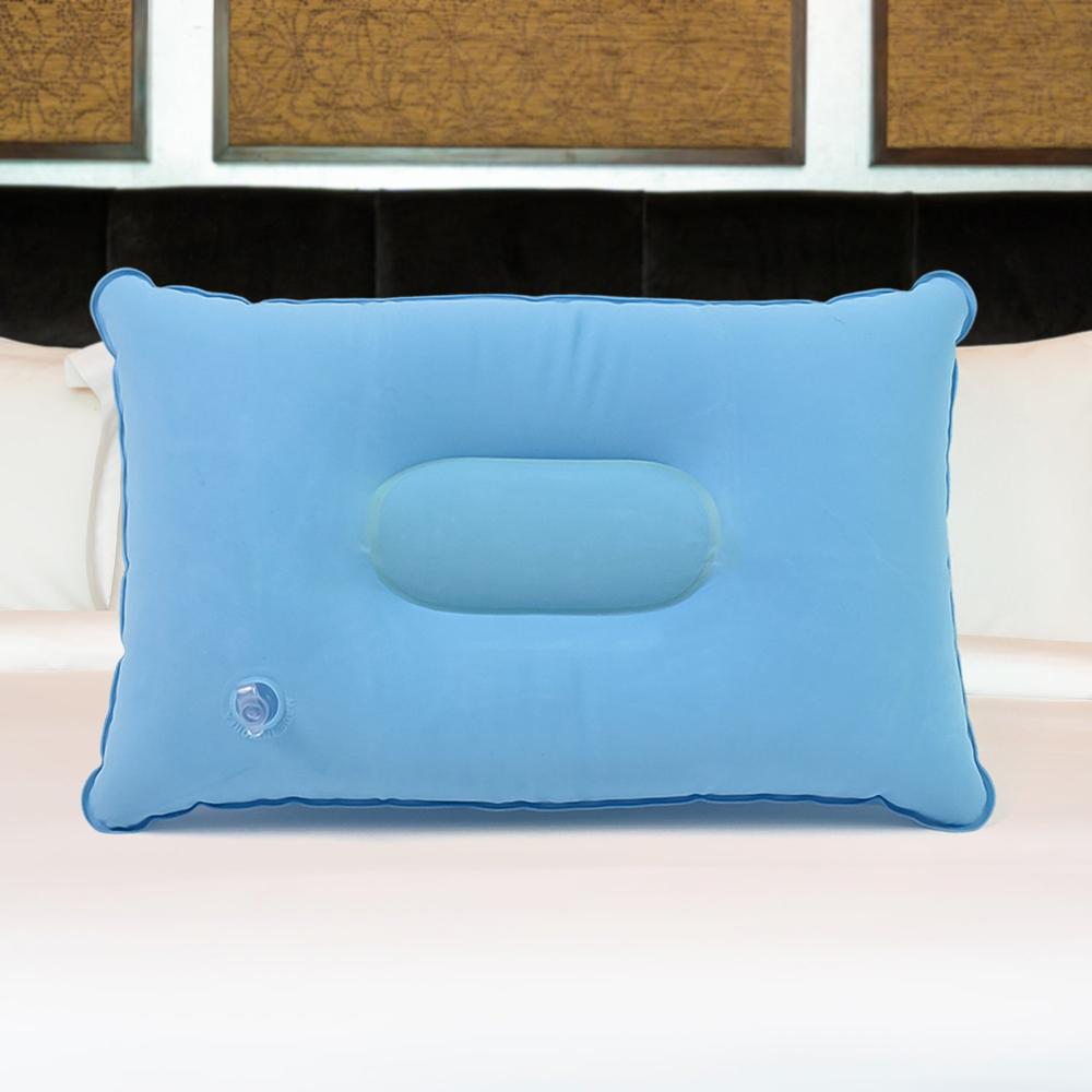 Comfortable Inflating Travel Pillow (34X21 Cm / 1 Pc / Mix Color) - Application: As Per Product Requirement