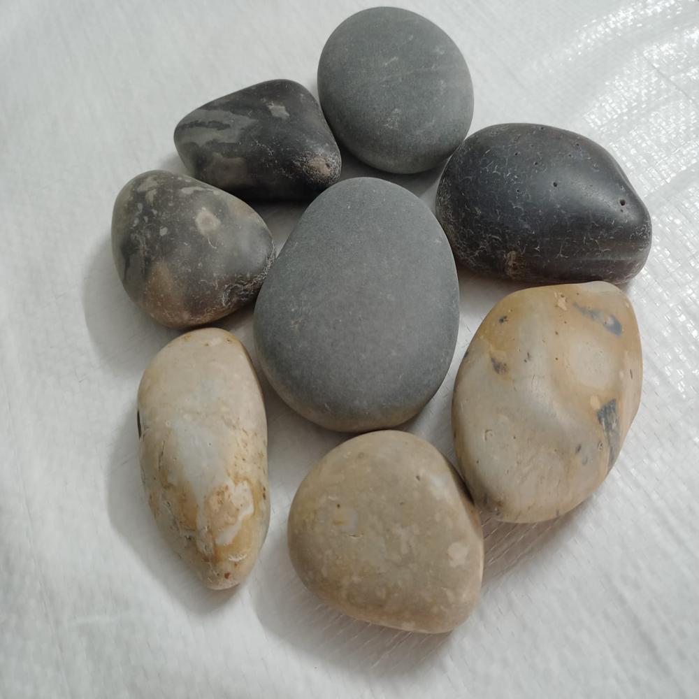 Milky White Natural Tumbled White Pebble Stones for Landscaping and Aquarium