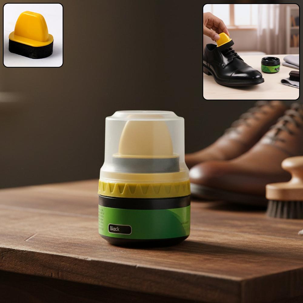 Black Shoe Polish Cream With Built-In Sponge Applicator (60 Ml Approx) - Application: As Per Product Requirement