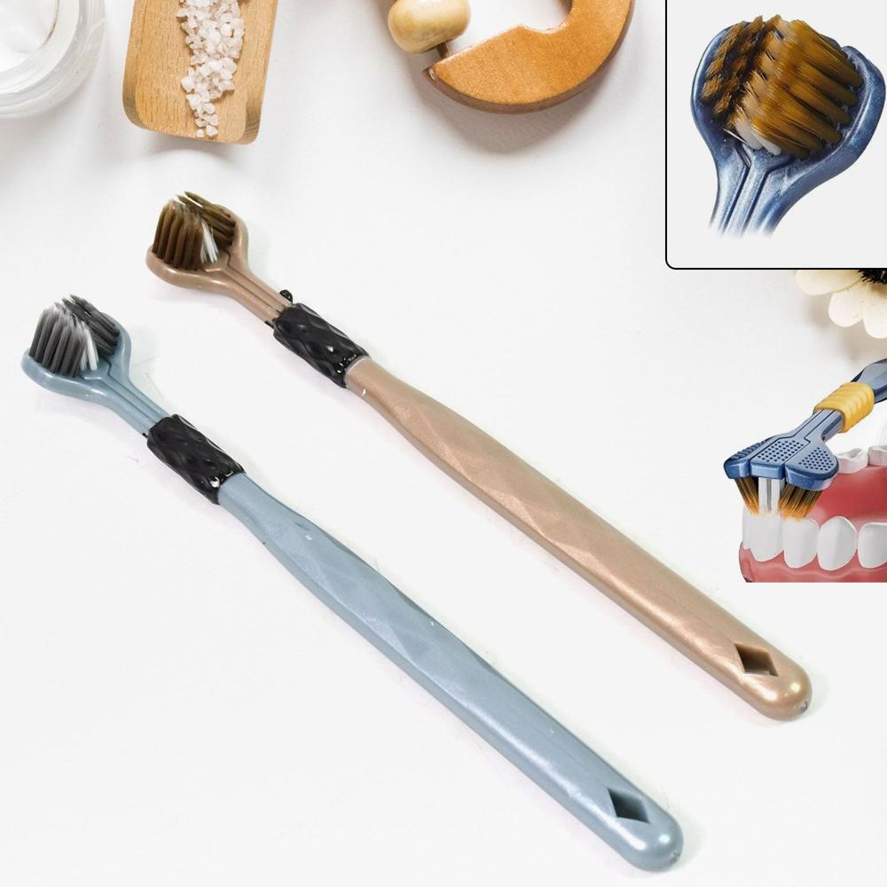 3 Sided Toothbrush Soft Bristle Toothbrush (2 Pc Set) - Application: As Per Product Requirement