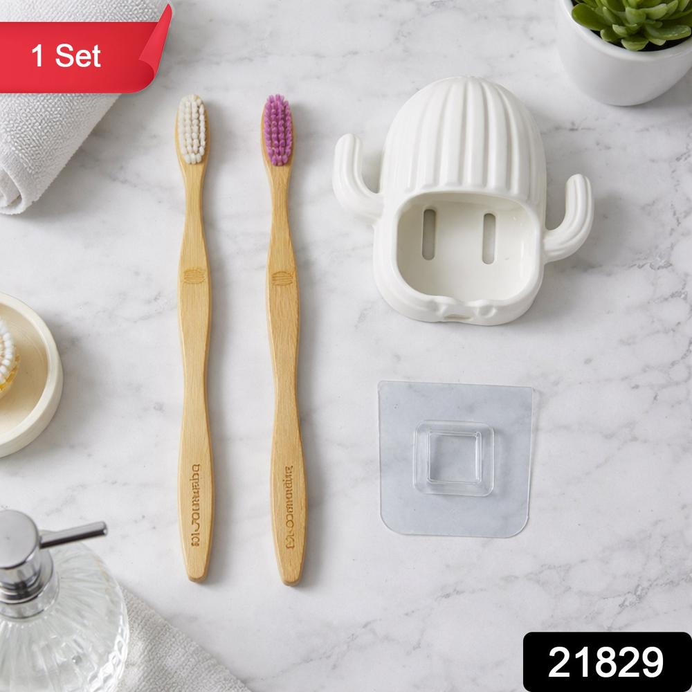 Premium Wall Mounted Toothbrush Holder Set (1 Set) - Application: As Per Product Requirement
