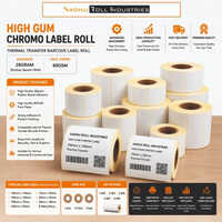 High Gum Chromo Label Roll - Automatic Grade: Manual