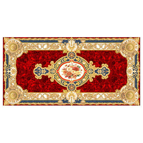 8004 Red Rangoli Tile