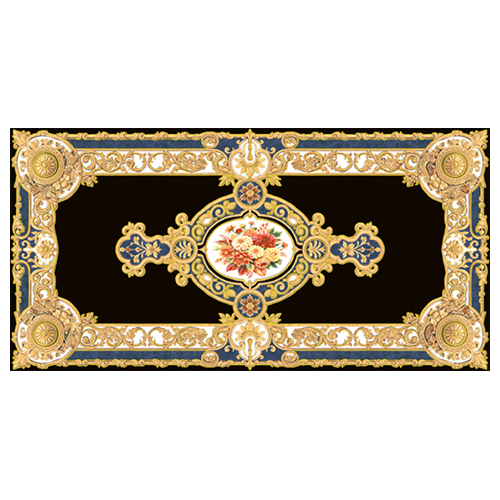 8004 Black Rangoli Tile