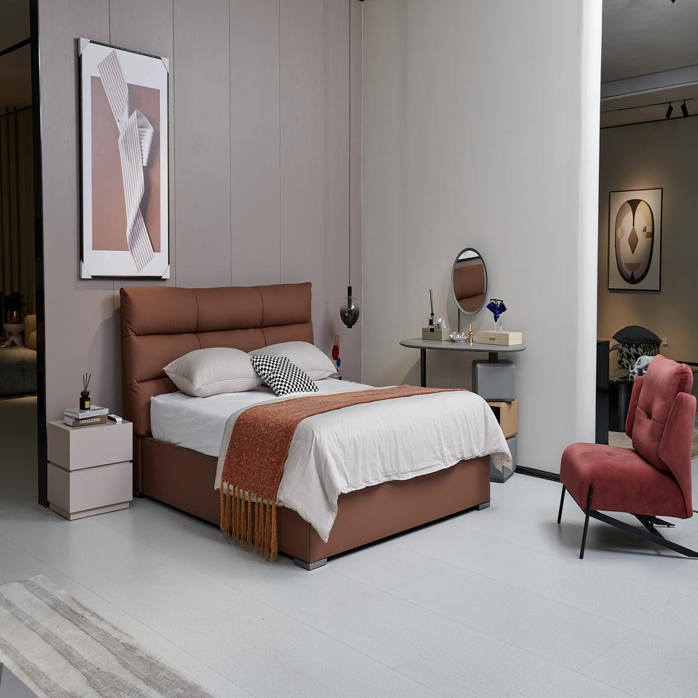 Modern Leather Bed