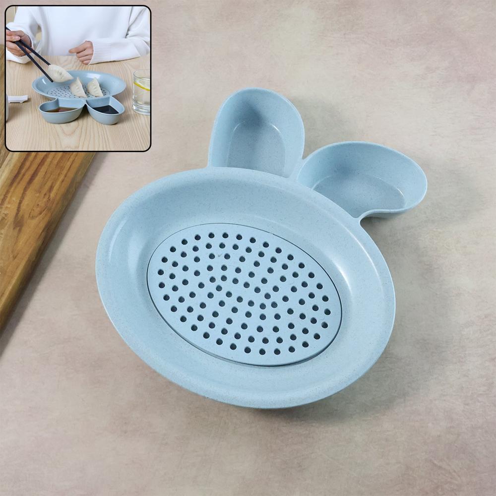 Multi-purpose Dumpling & Snack Serving Plate (1 Pc)