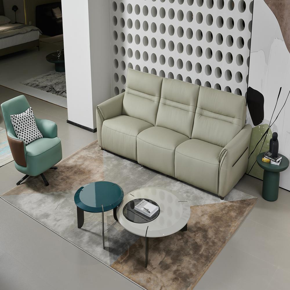 Modern Leather 3-seater Sofa
