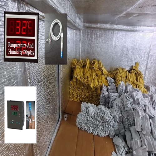Temperature and humidity control insulated room for leather applications
