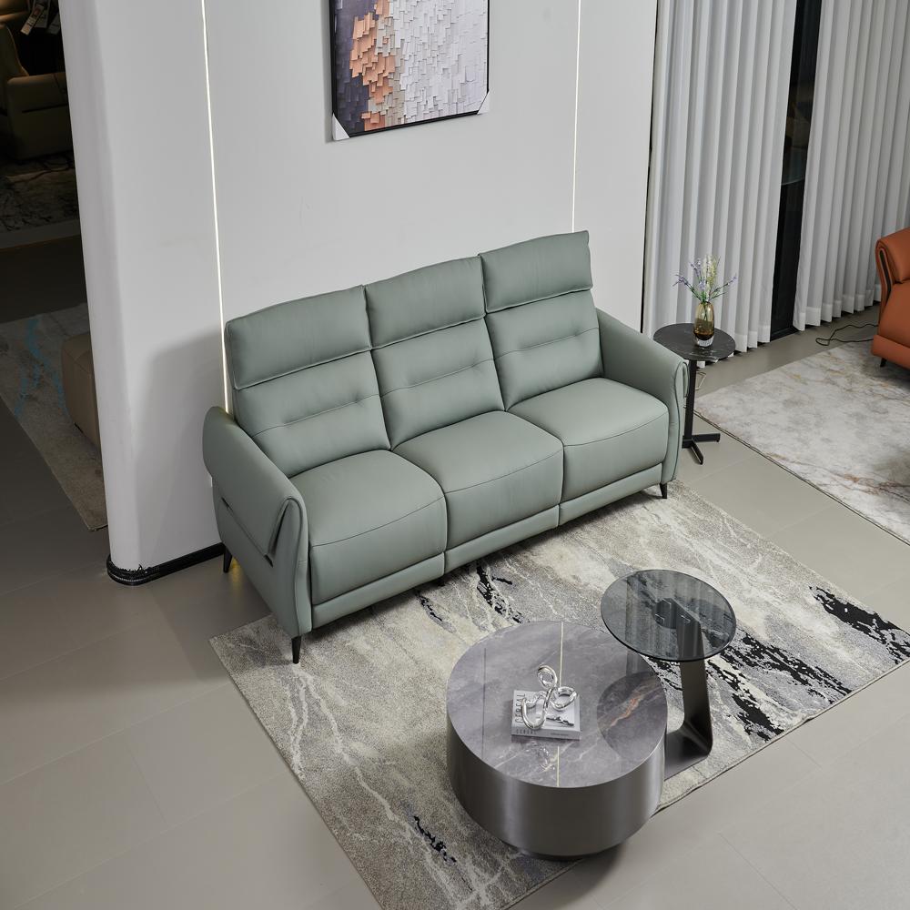 Modern Leather 3-seater Sofa