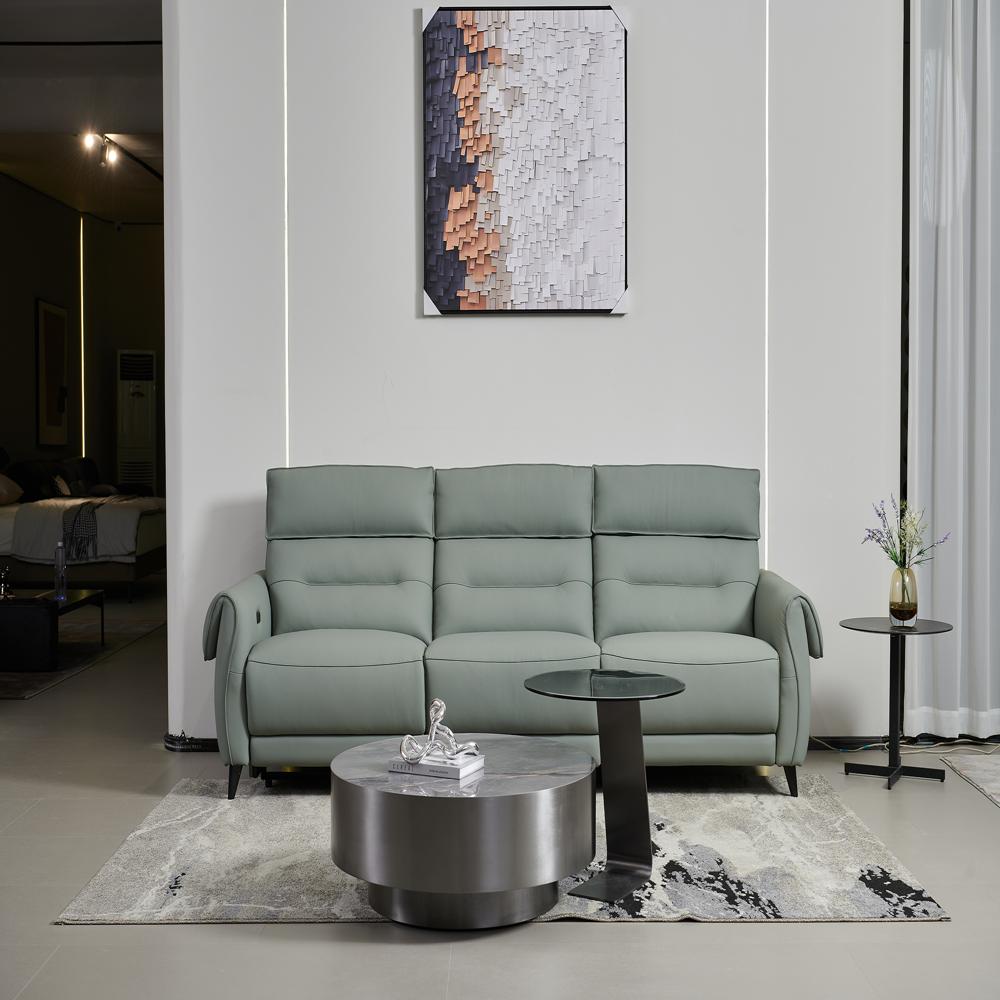 Modern Leather 3-seater Sofa