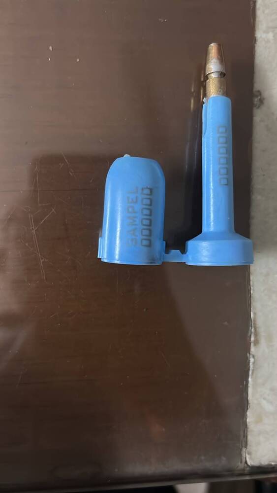 Container Seal - Steel And Abs Plastic, 80mm Length, Multicolor | Iso 17712:2013 Certified, Tamper Evident Bolt Seal With Laser-engraved Serial Number