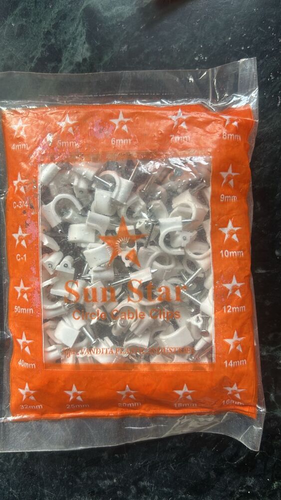Nail Cable Clip - Density: 0.95 Gram Per Cubic Centimeter(g/cm3)