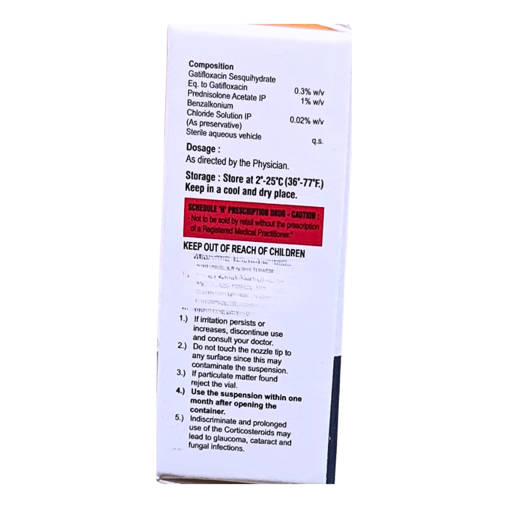 Gatifloxacin & Prednisolone Acetate Eye Drops