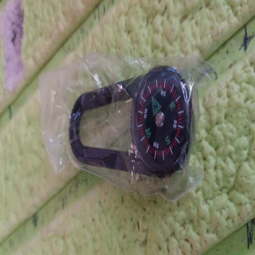 Clip Snap Hook Mini Compass (1 Pc / Mix Design) - Color: Car & Motorbike