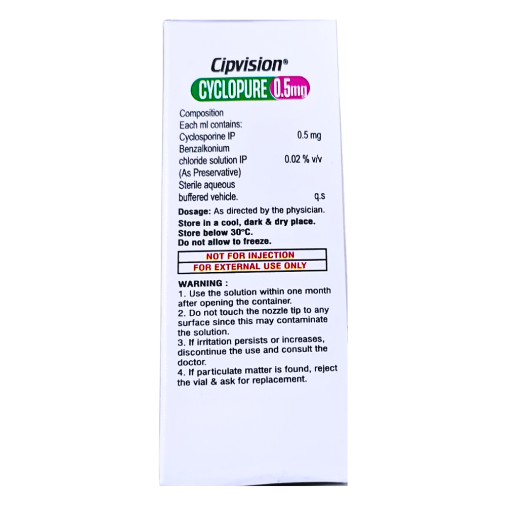 Cyclosporine Eye Drops 0.05% w/v