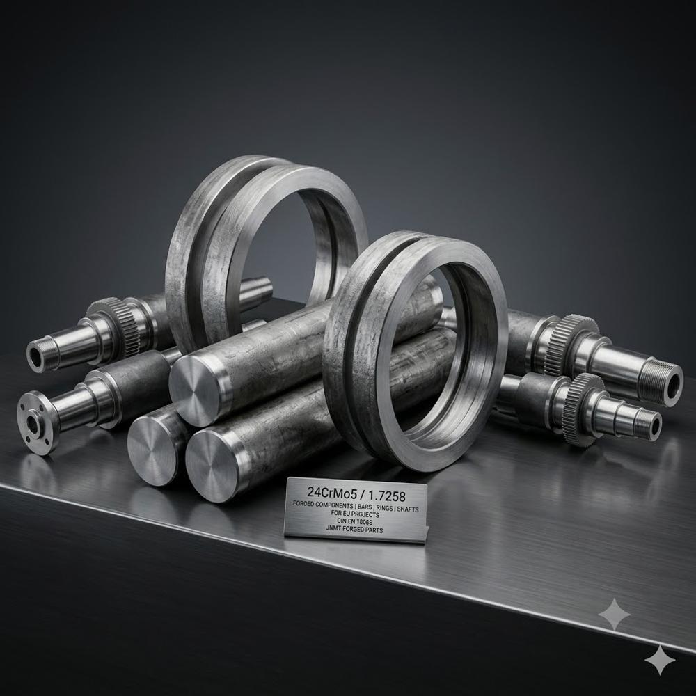24CrMo5 1.7258 Cr-Mo Heat-Resisting Forgings for Petrochemical, Energy Engineering Studs Bolts Valve Stems Shafts Rings