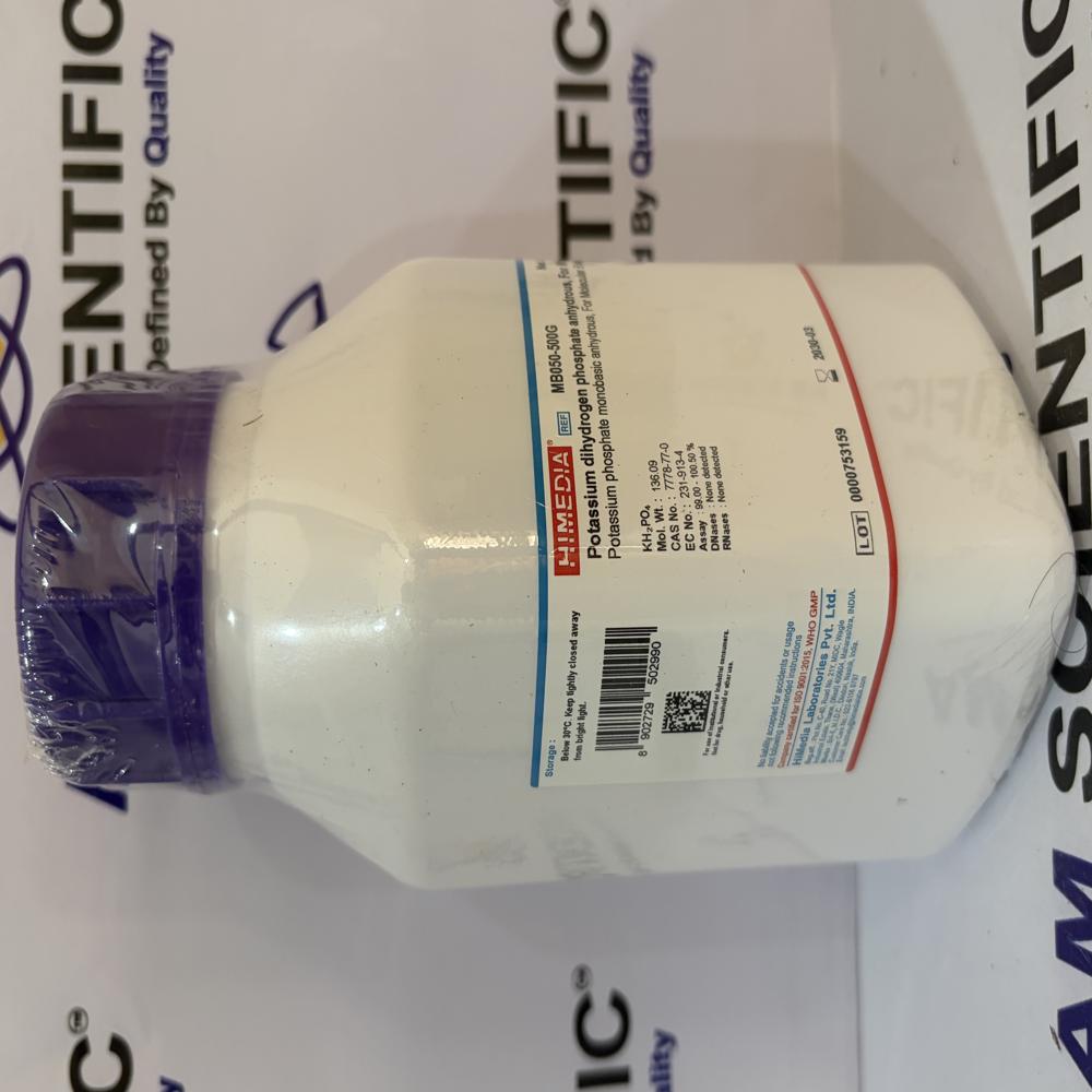 Potassium dihydrogen phosphate anhydrous, For Molecular Biology 500g Himedia