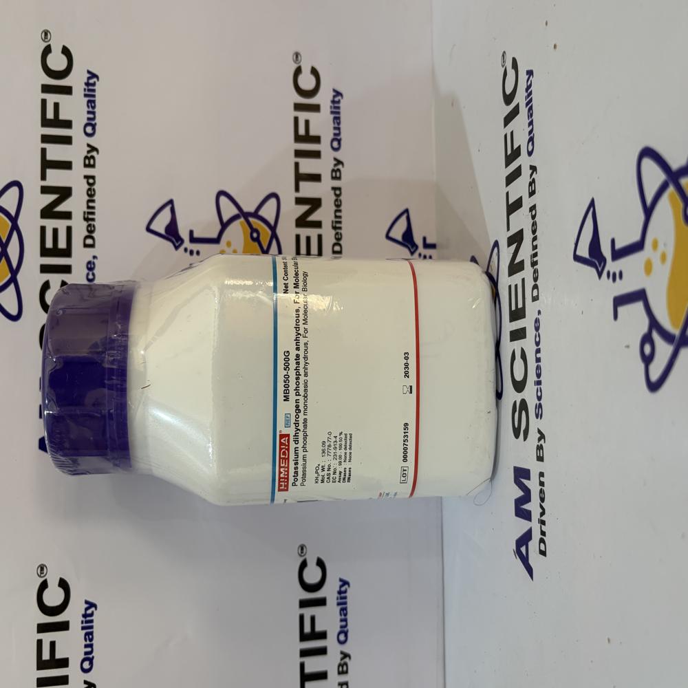 Potassium dihydrogen phosphate anhydrous, For Molecular Biology 500g Himedia