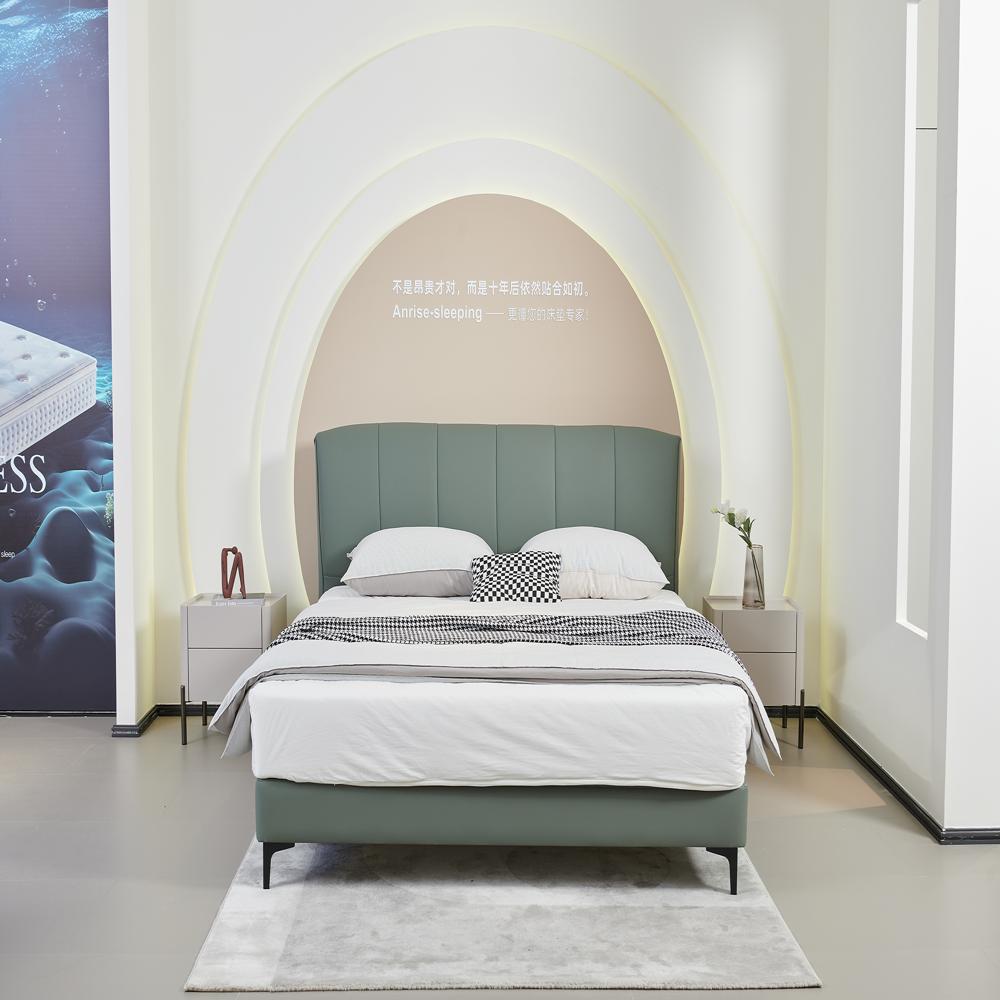 Modern Leather King Size Bed