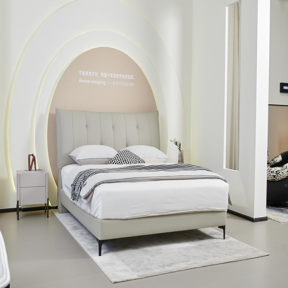 Modern King Size Leather Bed