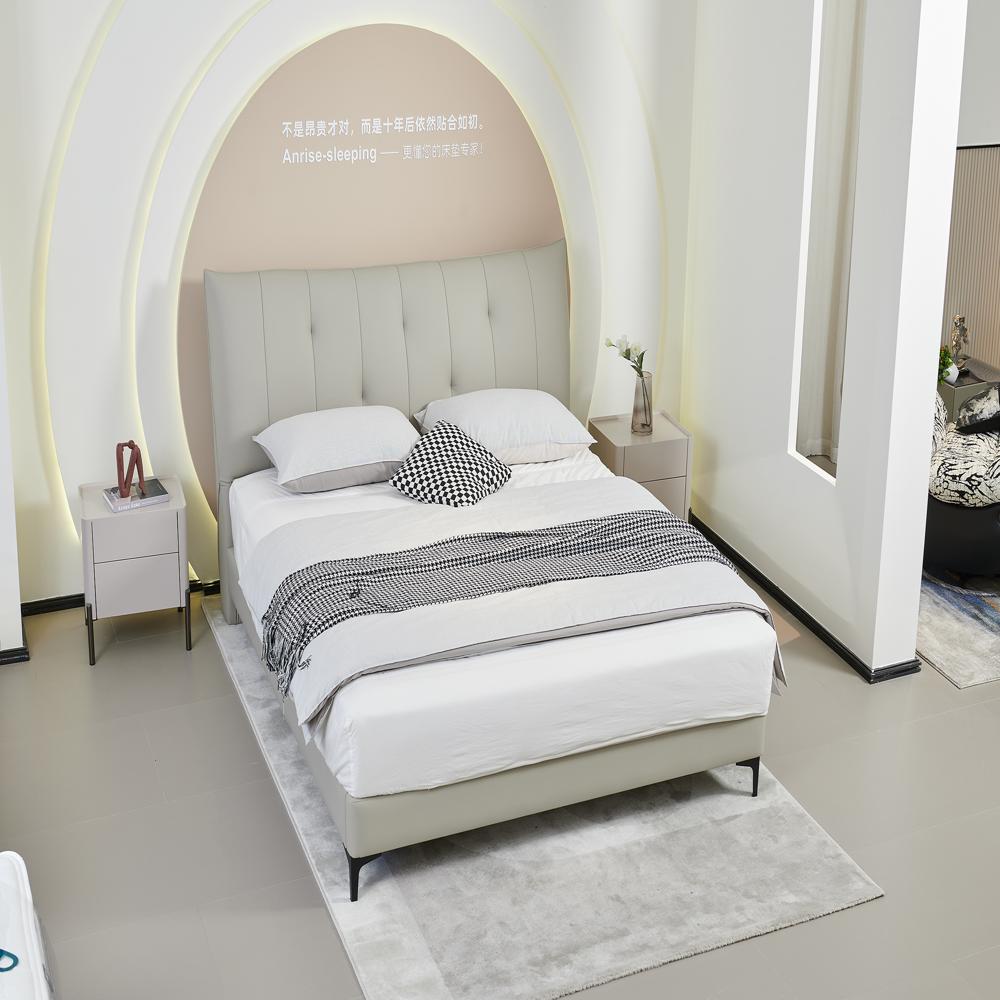 Modern King Size Leather Bed