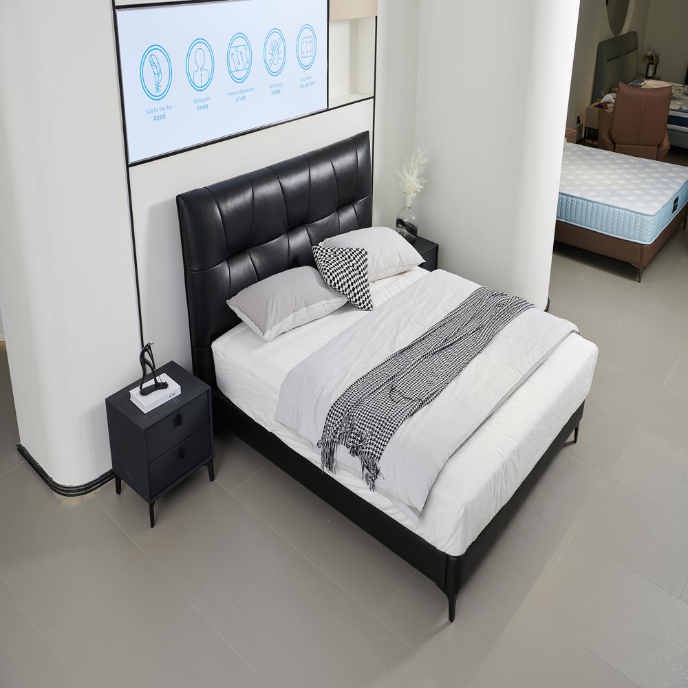 Modern Leather King Size Bed