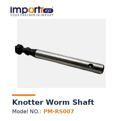 (Pm-Rs007) Knotter Worm Shaft - Color: Metallic (Silver/Grey)