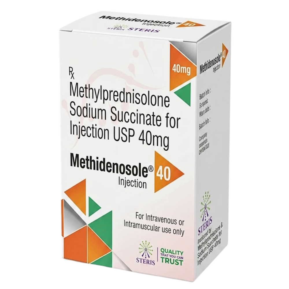 Methylprednisolone Sodium Succinate Injection Usp 40mg - Brand Name: Methidenosole 40 Inj