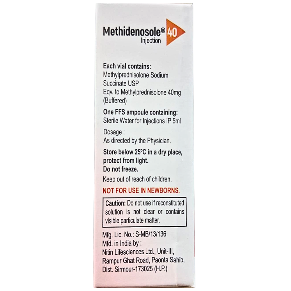 Methylprednisolone Sodium Succinate Injection USP 40mg