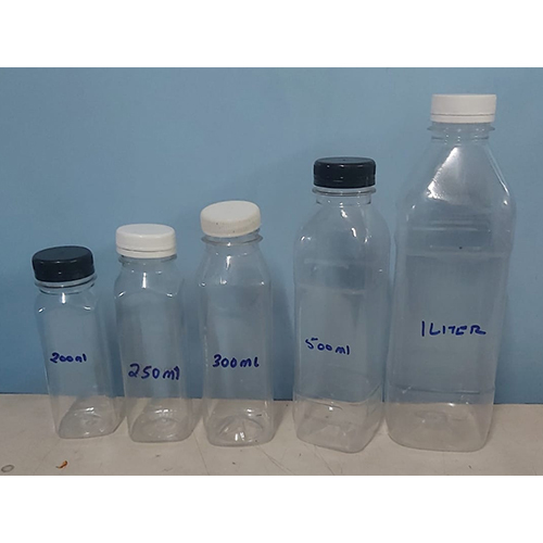 Sqaure Juice Plastic Bottle