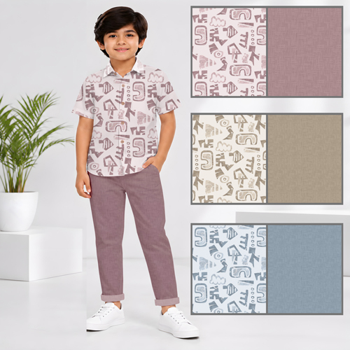 Boys Blend Fabric Shirt